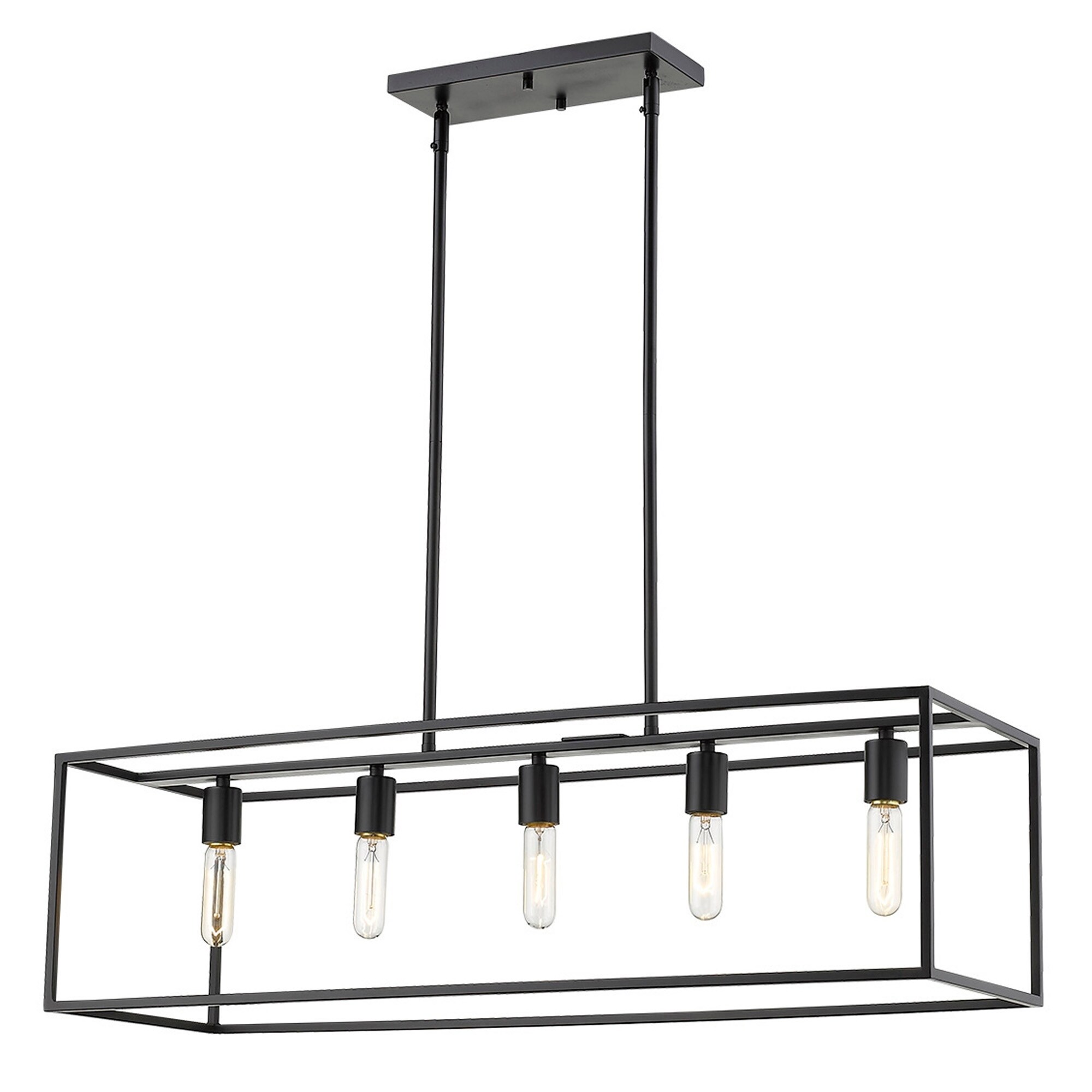 5 Light Matte Black Island Pendant 5 Light Matte Black Island Pendant