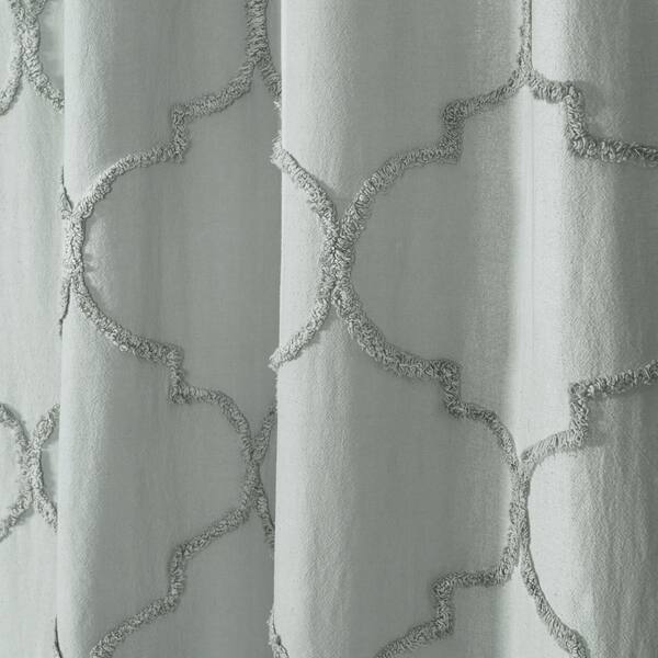 Shop Lush Decor Avon Chenille Trellis Shower Curtain On Sale