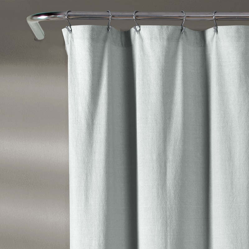 Lush Decor Chenille Chevron Shower Curtain