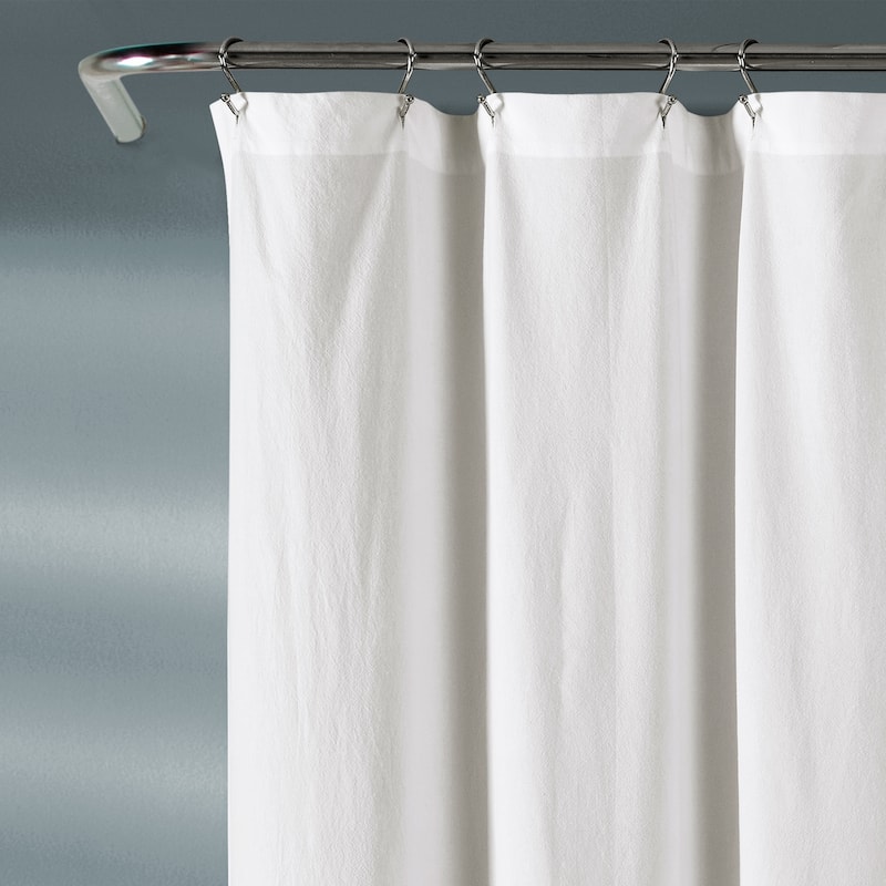 Lush Decor Chenille Chevron Shower Curtain