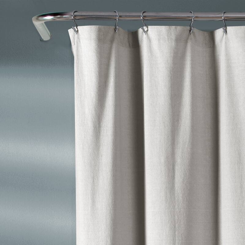 Lush Decor Chenille Chevron Shower Curtain