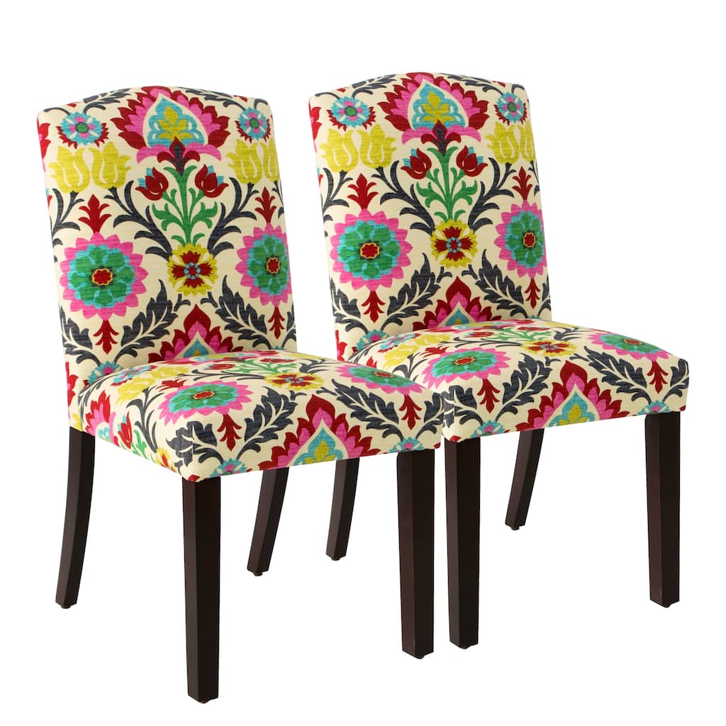 Skyline Furniture Santa Maria Desert Flower Parsons Dining Chair (Set of 2)