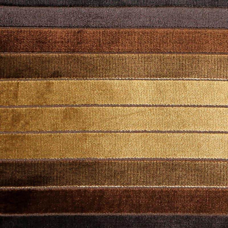 Bullion Stripes Textured Velvet 12x19 Throw Pillow with Polyfill Insert, Black