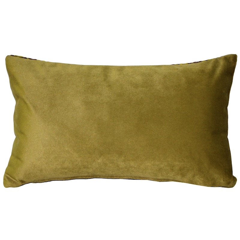 Art Deco Textured Velvet Stripes 12x20 Throw Pillow with Polyfill Insert
