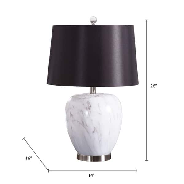 Abbyson Daniella 26 Inch Marble Table Lamp Overstock 27635614
