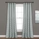 preview thumbnail 13 of 15, Porch & Den Chenille Chevron Window Curtain Panel Pair 84"L x 40"W - Pastel Blue