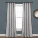preview thumbnail 8 of 15, Porch & Den Chenille Chevron Window Curtain Panel Pair