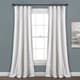 preview thumbnail 1 of 15, Porch & Den Chenille Chevron Window Curtain Panel Pair 84"L x 40"W - White