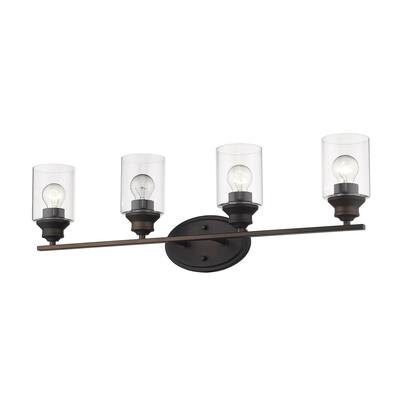Gemma 4-Light Oil-Rubbed Bronze Bath/Vanity Fixture
