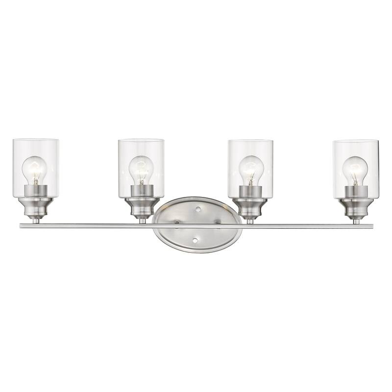 Gemma 4-Light Satin Nickel Bath/Vanity Fixture