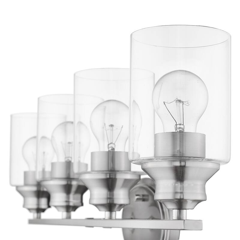 Gemma 4-Light Satin Nickel Bath/Vanity Fixture