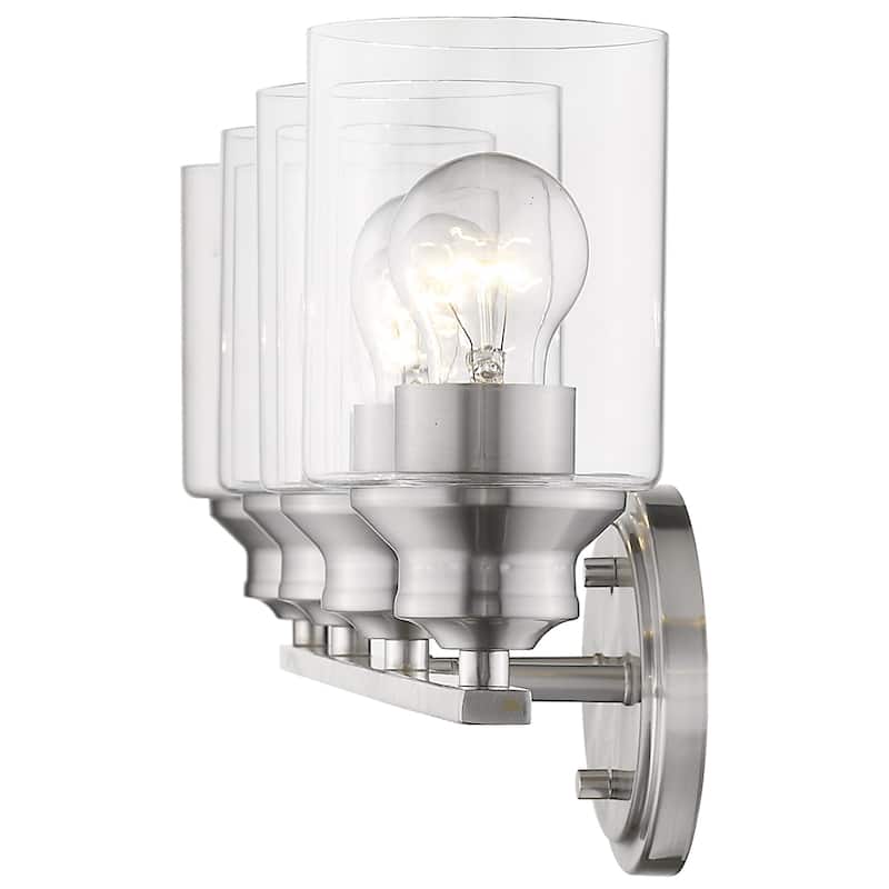 Gemma 4-Light Satin Nickel Bath/Vanity Fixture