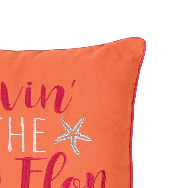 Shop Flip Flop Life 18 X 18 Pillow Free Shipping On Orders Over
