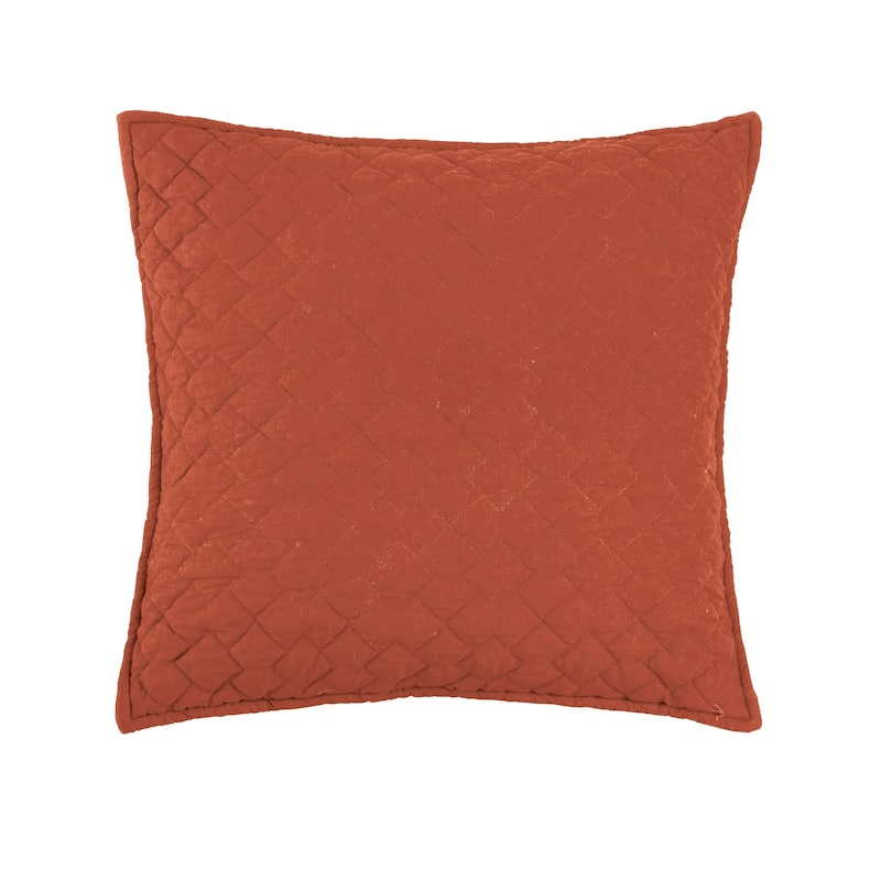 Regent 18 x 18 Decorative Accent Throw Pillow - Paprika