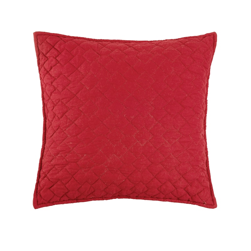 Regent 18 x 18 Decorative Accent Throw Pillow - Scarlet