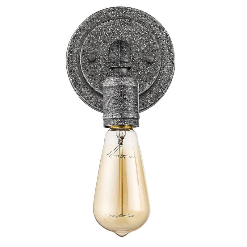 Grayson 1-Light Antique Gray Wall Sconce