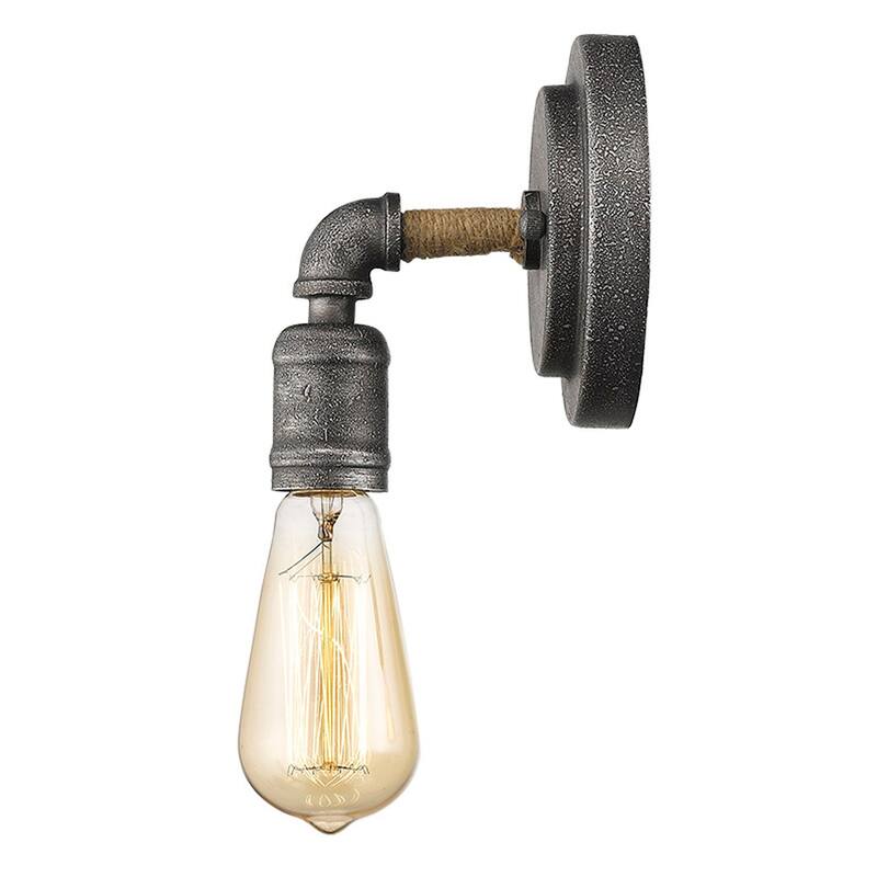 Grayson 1-Light Antique Gray Wall Sconce