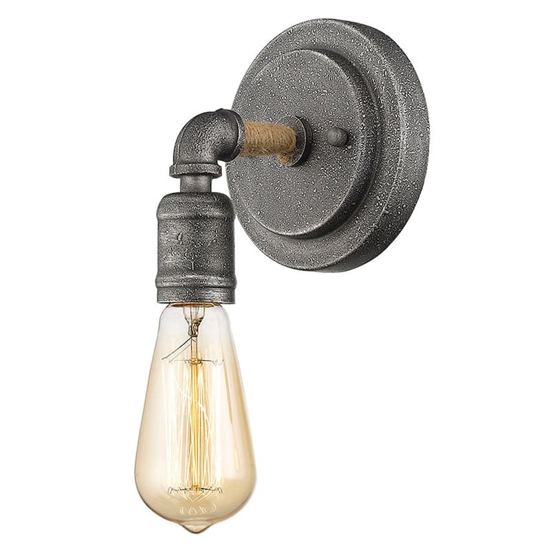 Grayson 1-Light Antique Gray Wall Sconce