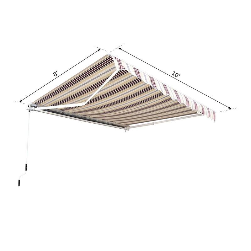 Manual Retractable Sun Shade Patio Awning