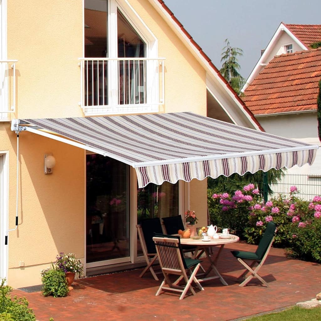 Manual Retractable Sun Shade Patio Awning