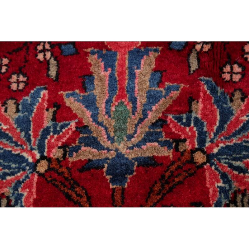 Bidjar Floral Hand-Knotted Wool Persian Oriental Area Rug - 10'6" x 6'7"