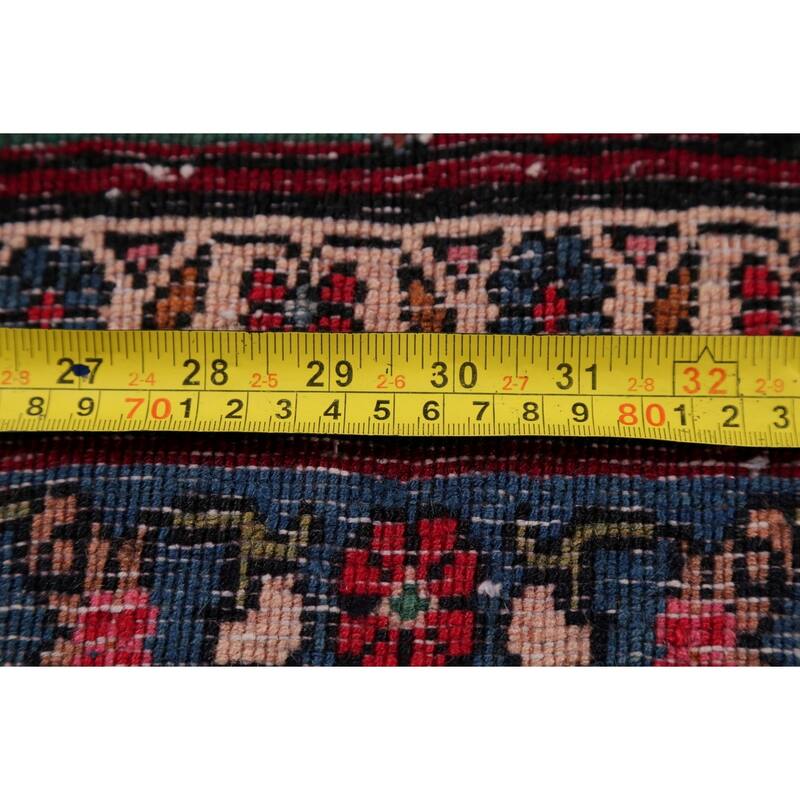 Bidjar Floral Hand-Knotted Wool Persian Oriental Area Rug - 10'6" x 6'7"