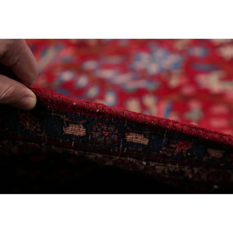 Bidjar Floral Hand-Knotted Wool Persian Oriental Area Rug - 10'6" x 6'7"