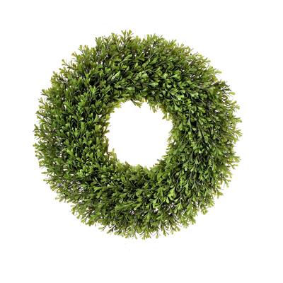 Spring Boxwood Wreath 21" - Plastic
