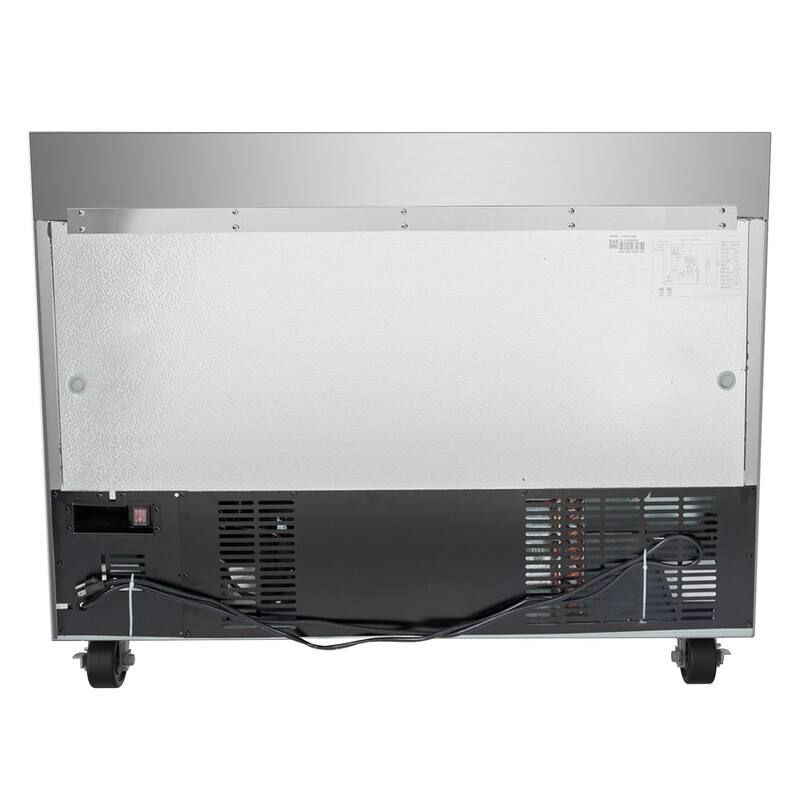 KoolMore 48-Inch 2 Door Stainless Steel Worktop Commercial Freezer 12 cu. ft.