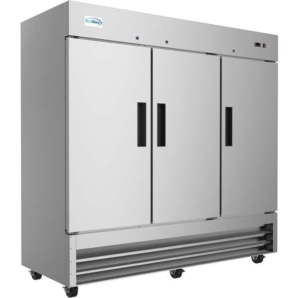 Shop Koolmore 81 Inch 3 Door Stainless Steel Reach In Commercial