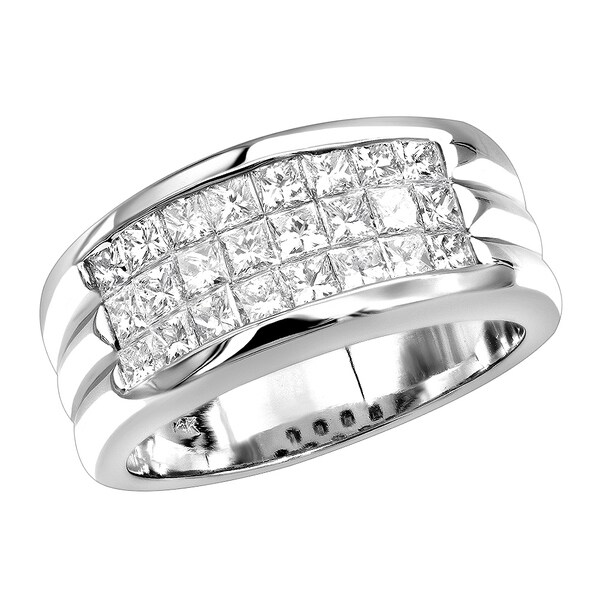 invisible princess cut diamond ring