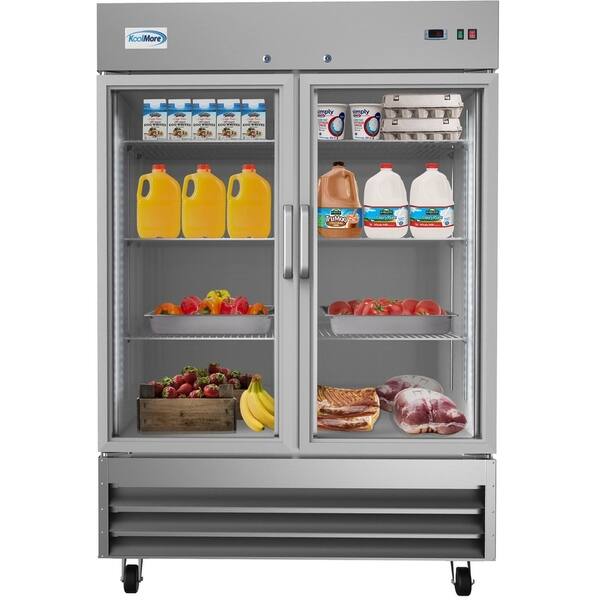 Shop Koolmore 54 Inch 2 Glass Door Reach In Commercial