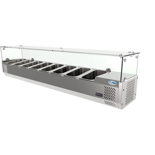 Koolmore 71 Countertop Condiment Refrigerated Prep Station Koolmore 71 Countertop Condiment