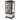KoolMore Countertop Commercial Stanless Steel Refrigerator Display Case - 3 cu. ft
