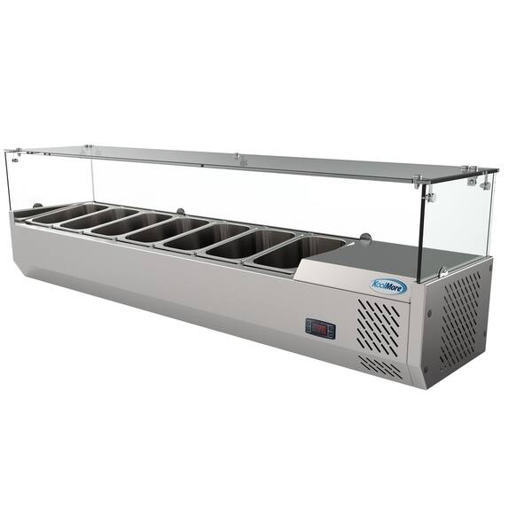 Koolmore 59 Countertop Condiment Refrigerated Prep Station Koolmore 59 Countertop Condiment