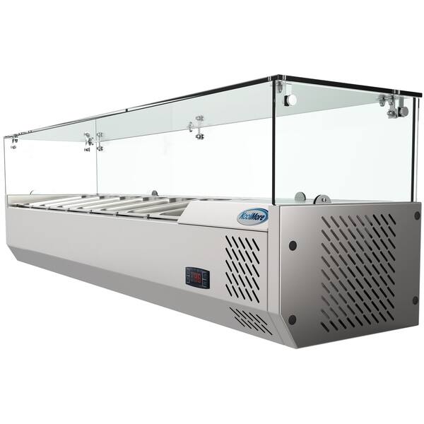 Koolmore 59 Countertop Condiment Refrigerated Prep Station Koolmore 59 Countertop Condiment