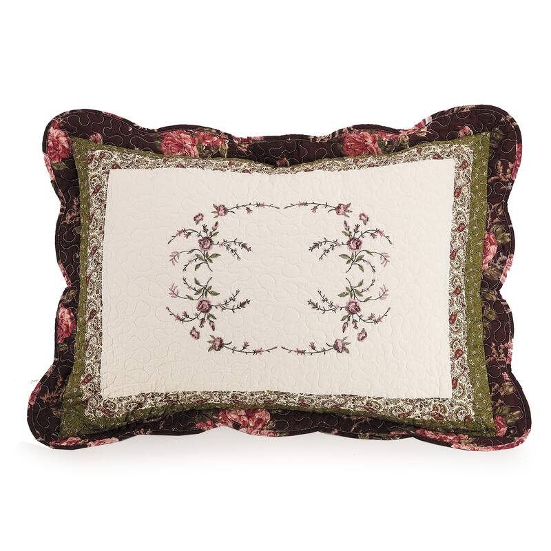 Porch & Den Ivy Crest 3-Piece Embroidered Quilt Set