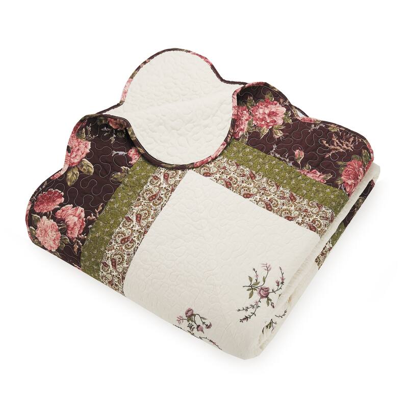 Porch & Den Ivy Crest 3-Piece Embroidered Quilt Set