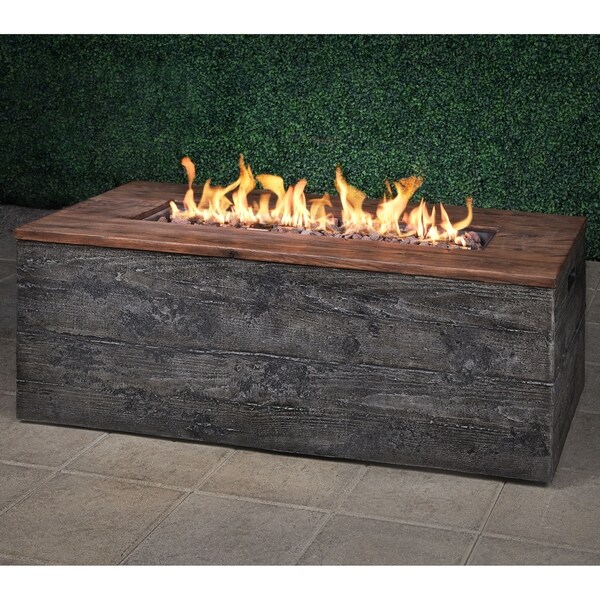 faux concrete fire table