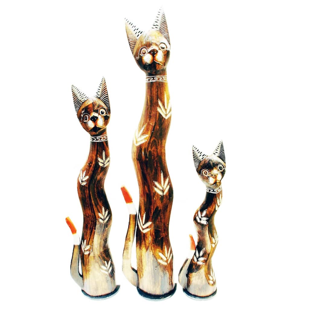 Menyukai Cat Statue, Set of 3- 24", 32", and 40"