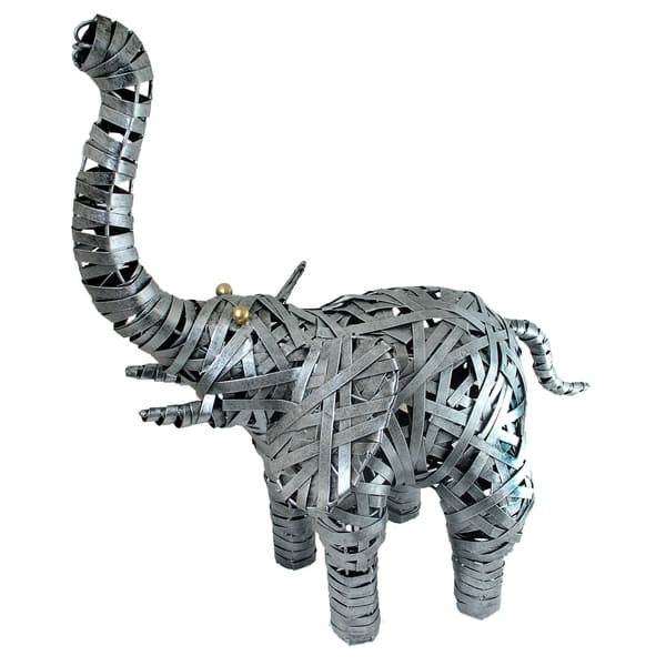 Handmade Gentle Giants Intricate Metal Elephant Statue Indonesia On Sale Overstock 27649483