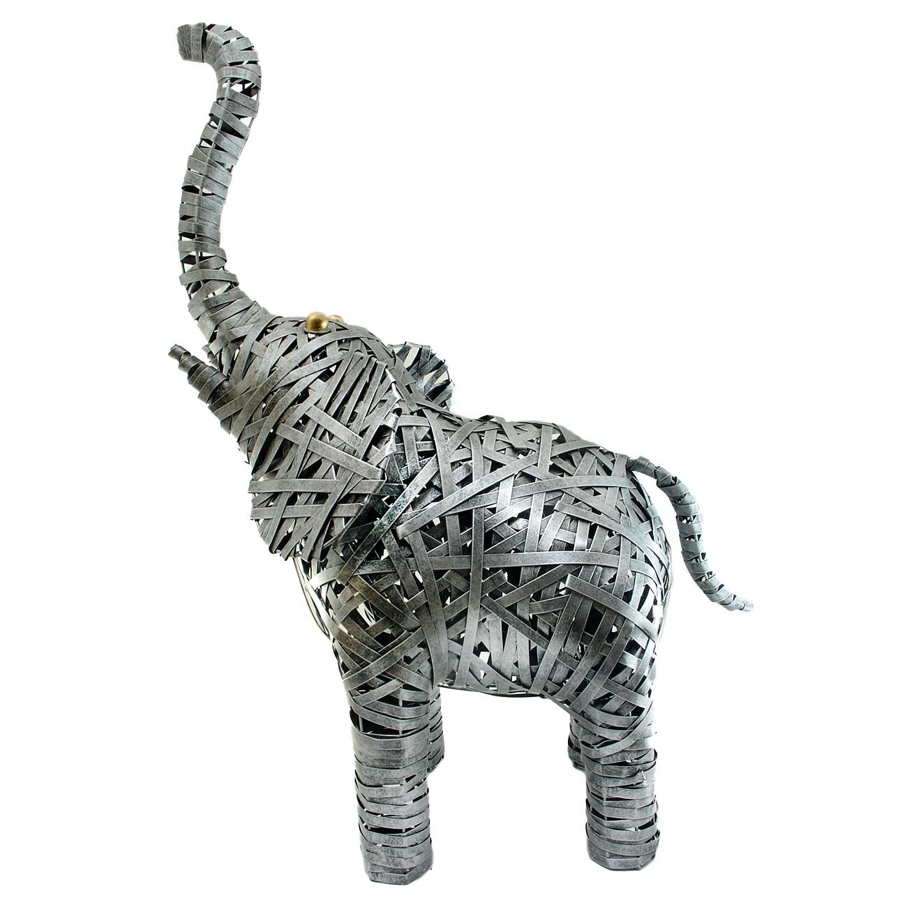 Handmade Gentle Giants Intricate Metal Elephant Statue Indonesia On Sale Overstock 27649483