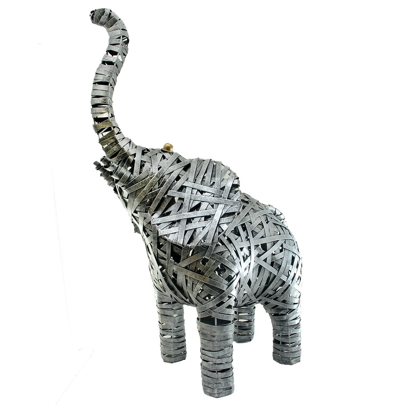 Handmade Gentle Giants Intricate Metal Elephant Statue Indonesia On Sale Overstock 27649483