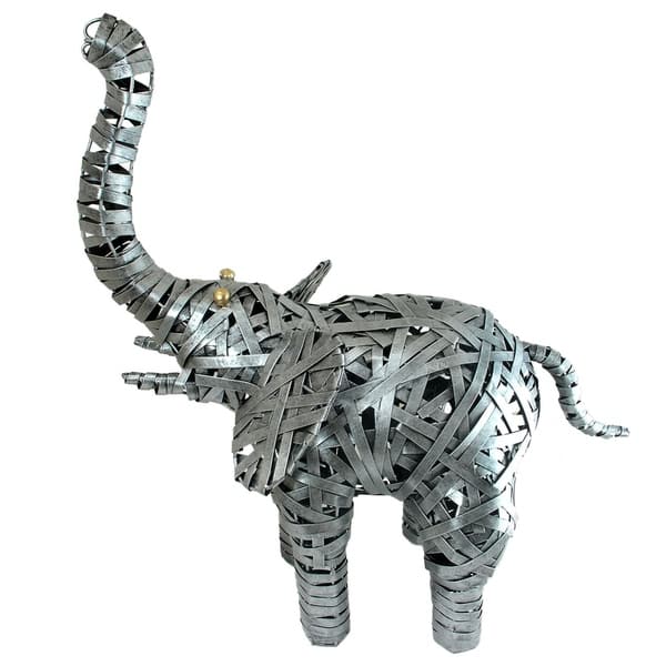 Handmade Gentle Giants Intricate Metal Elephant Statue Indonesia On Sale Overstock 27649483