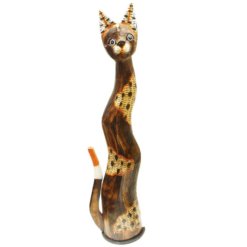 Tenang Pagi Cat Statue - 32"
