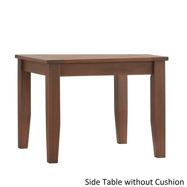 Moosonee Brown Wood Patio Ottoman Side Table By Havenside Moosonee Brown Wood Patio Ottoman