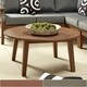 Havenside Home Moosonee Wood Patio Round Coffee Table - Thumbnail 0