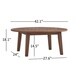 Havenside Home Moosonee Wood Patio Round Coffee Table - Thumbnail 8