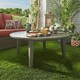 Havenside Home Moosonee Wood Patio Round Coffee Table - Thumbnail 1