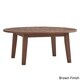 Havenside Home Moosonee Wood Patio Round Coffee Table - Thumbnail 3